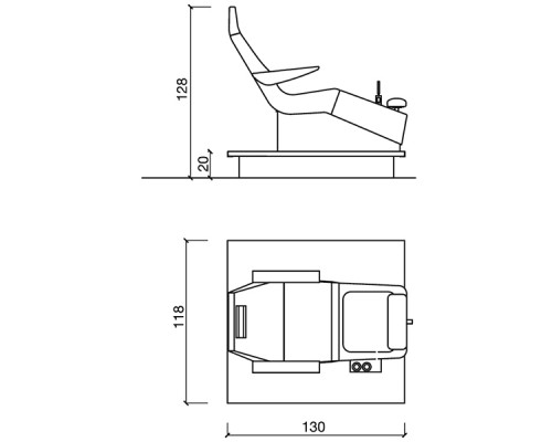 Педикюрная группа STREAMLINE PIPELESS DECK SHIATSU